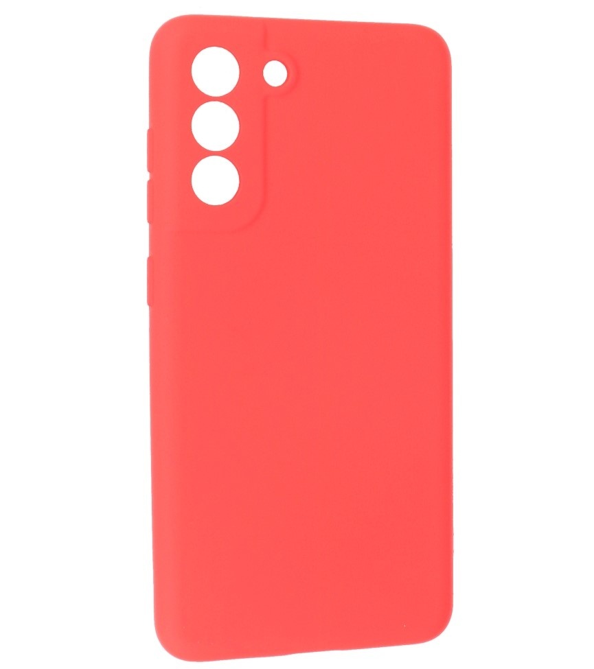 Étui en TPU couleur mode 2,0 mm d'épaisseur pour Samsung Galaxy S21 FE rouge