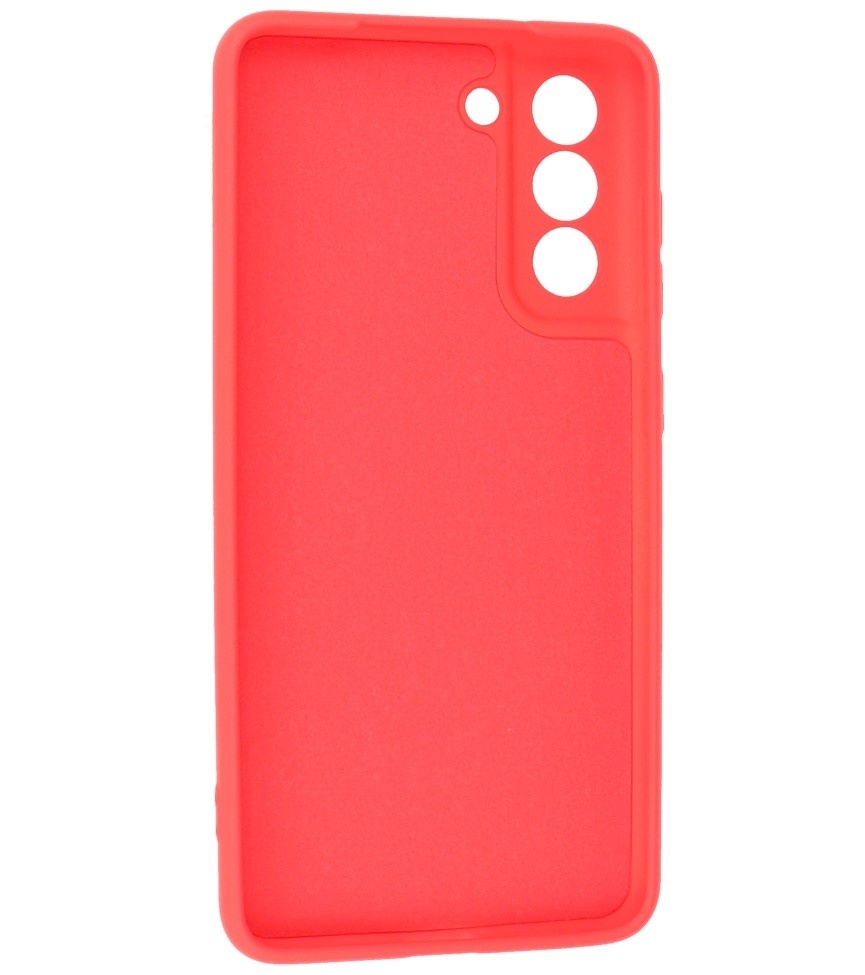 2.0mm Dikke Fashion Color TPU Hoesje voor Samsung Galaxy S21 FE Rood