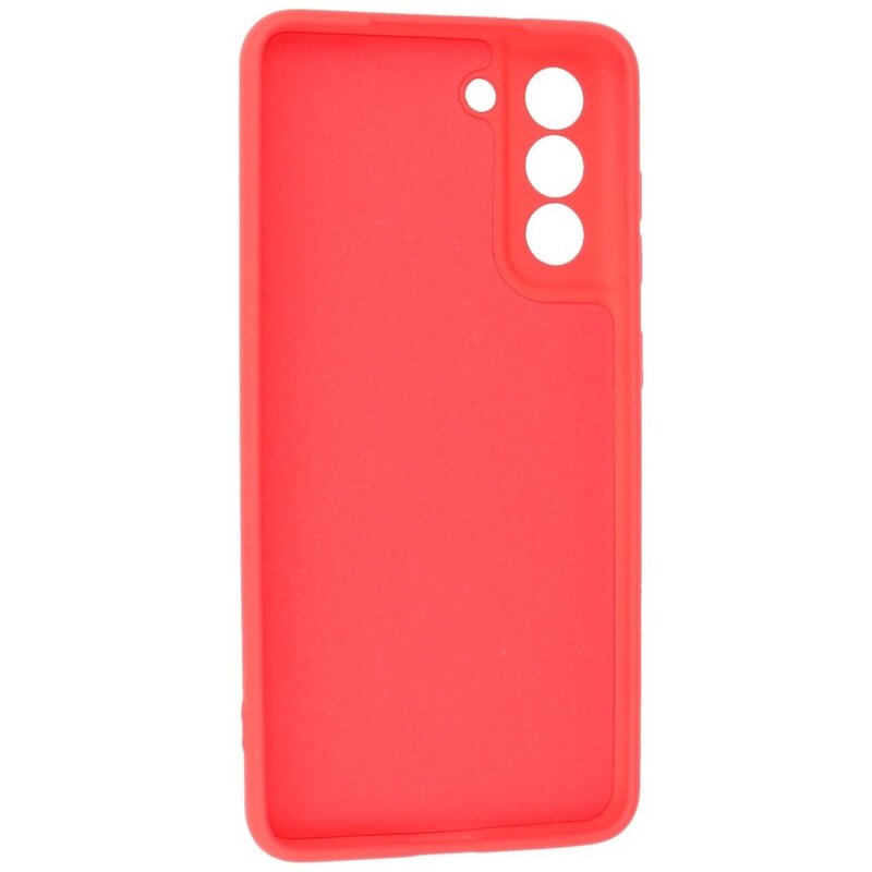 2,0 mm tyk mode farve TPU taske til Samsung Galaxy S21 FE rød