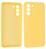 2.0mm Dikke Fashion Color TPU Hoesje voor Samsung Galaxy S21 FE Geel