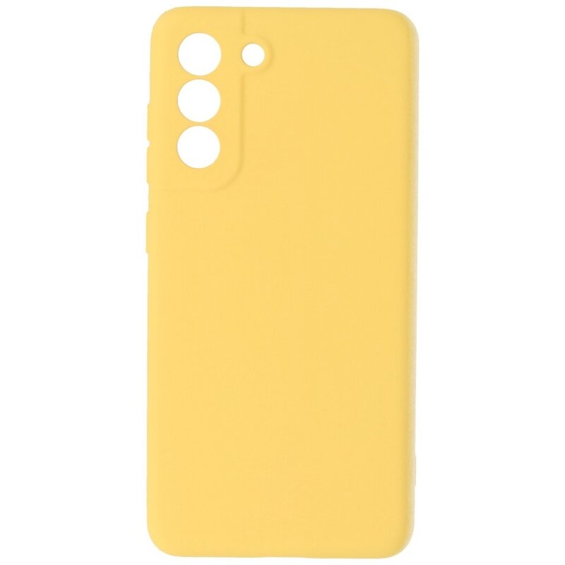 2,0 mm tyk mode farve TPU taske til Samsung Galaxy S21 FE gul
