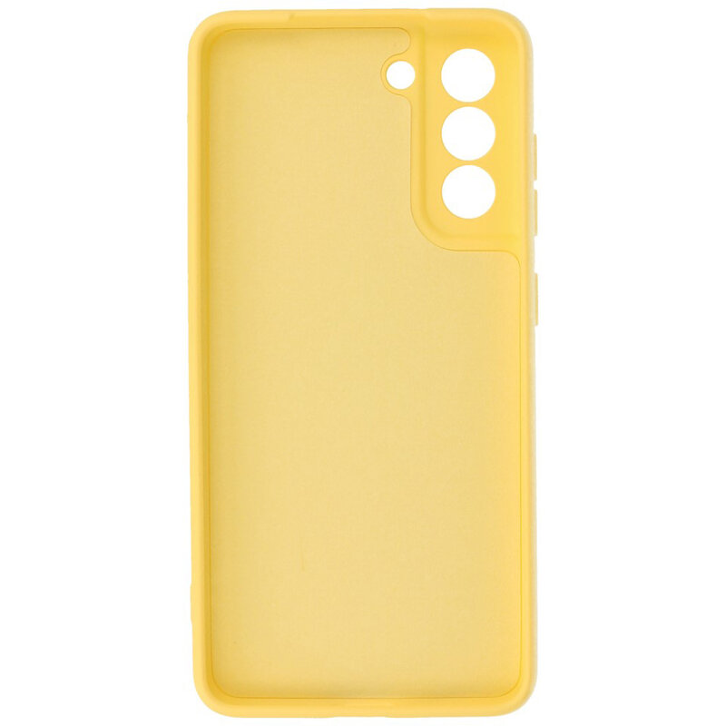 Custodia in TPU color moda spessa 2,0 mm per Samsung Galaxy S21 FE gialla