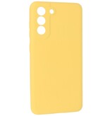 2,0 mm tyk mode farve TPU taske til Samsung Galaxy S21 FE gul