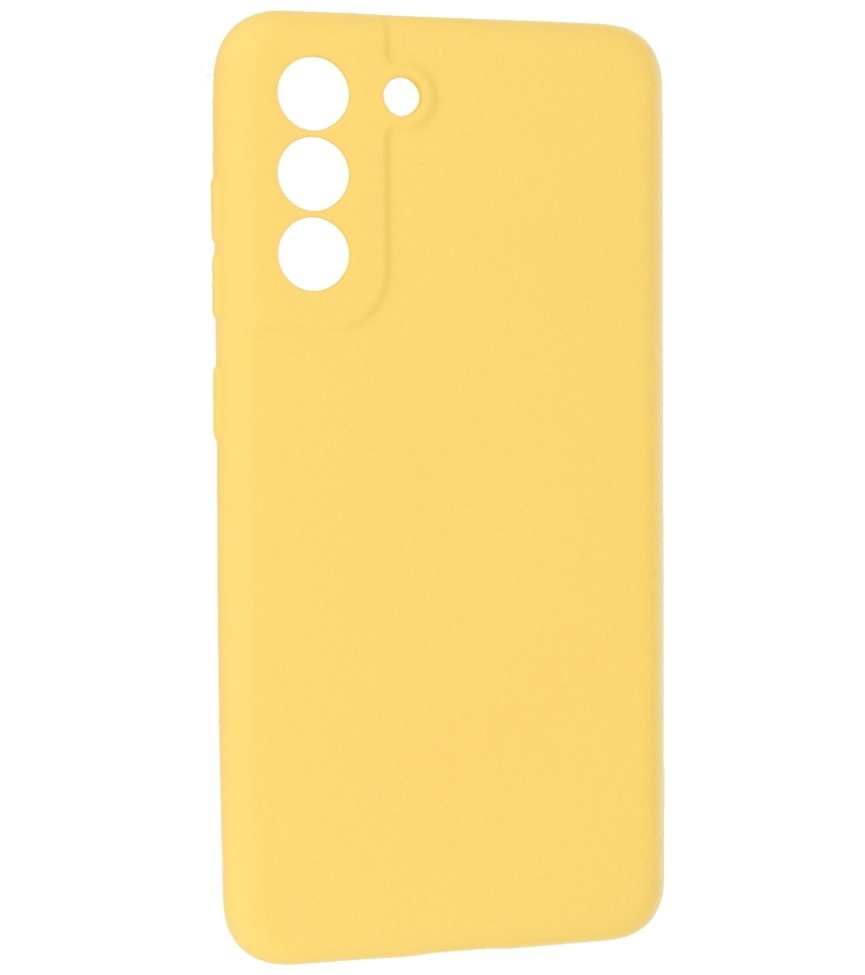 2.0mm Dikke Fashion Color TPU Hoesje voor Samsung Galaxy S21 FE Geel