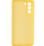 Custodia in TPU color moda spessa 2,0 mm per Samsung Galaxy S21 FE gialla