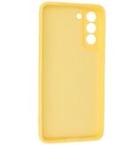2,0 mm tyk mode farve TPU taske til Samsung Galaxy S21 FE gul