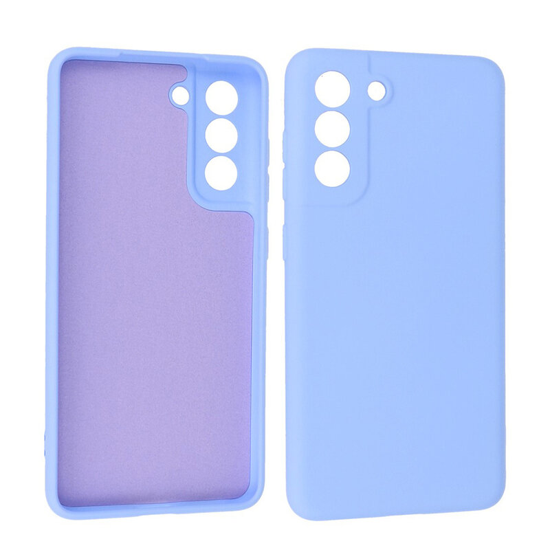 2,0 mm tyk mode farve TPU taske til Samsung Galaxy S21 FE lilla