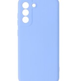 Estuche de TPU de color de moda de 2.0 mm de espesor para Samsung Galaxy S21 FE Púrpura