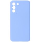 Estuche de TPU de color de moda de 2.0 mm de espesor para Samsung Galaxy S21 FE Púrpura