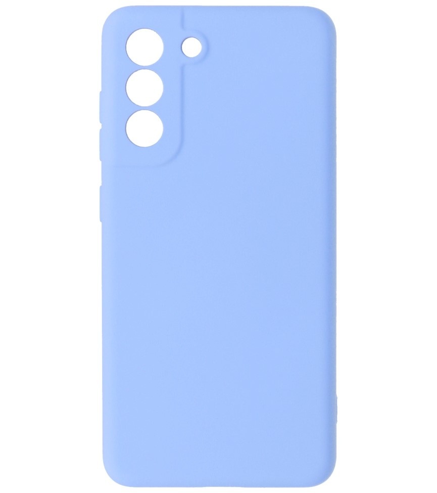 Estuche de TPU de color de moda de 2.0 mm de espesor para Samsung Galaxy S21 FE Púrpura