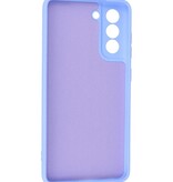 2,0 mm tyk mode farve TPU taske til Samsung Galaxy S21 FE lilla
