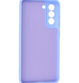 Étui en TPU couleur mode 2,0 mm d'épaisseur pour Samsung Galaxy S21 FE violet