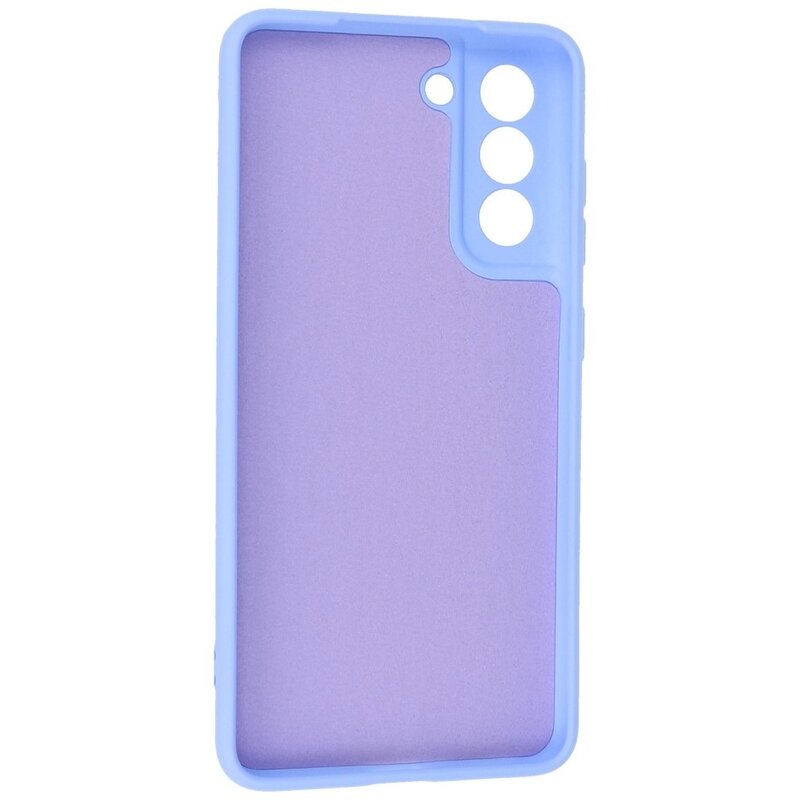 2.0mm Dikke Fashion Color TPU Hoesje voor Samsung Galaxy S21 FE Paars