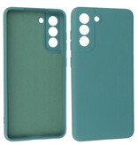 2.0mm Thick Fashion Color TPU Case for Samsung Galaxy S21 FE Dark Green