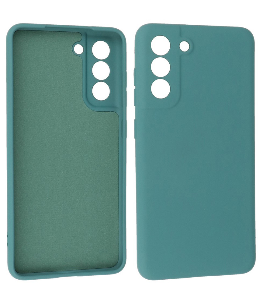 2.0mm Thick Fashion Color TPU Case for Samsung Galaxy S21 FE Dark Green