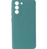 2,0 mm dicke modische TPU-Hülle für Samsung Galaxy S21 FE Dunkelgrün