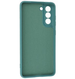 Étui en TPU couleur mode de 2,0 mm d'épaisseur pour Samsung Galaxy S21 FE vert foncé