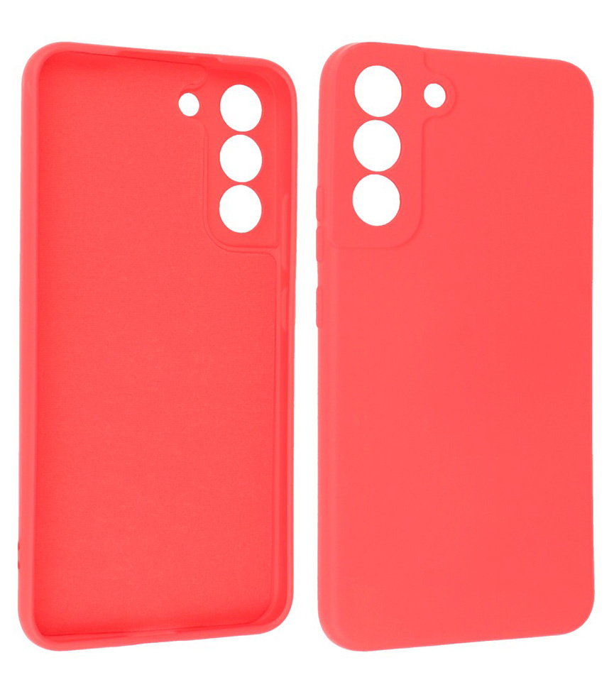 2.0mm Fashion Color TPU Case for Samsung Galaxy S22 Red