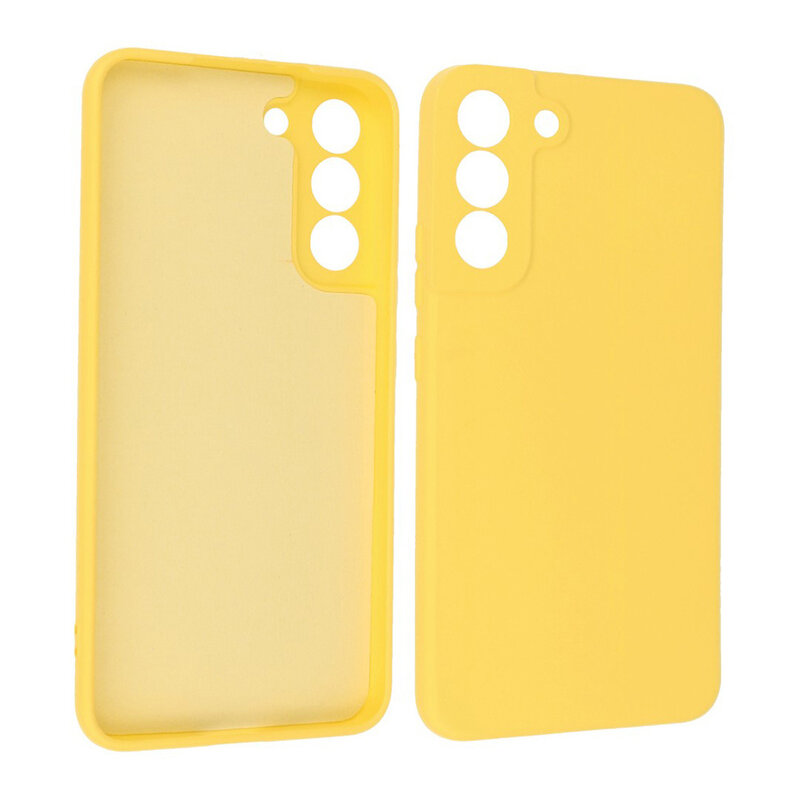 Funda de TPU de color de moda de 2,0 mm para Samsung Galaxy S22 amarillo