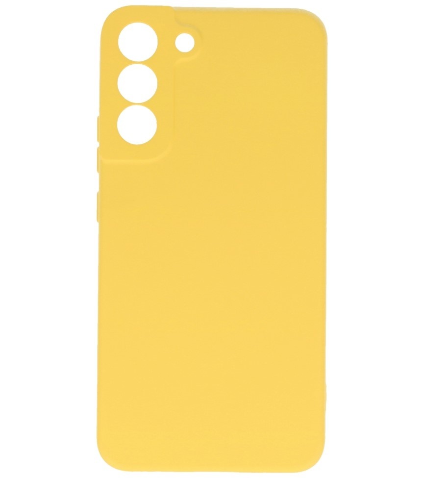 2.0mm Fashion Color TPU Case for Samsung Galaxy S22 Yellow