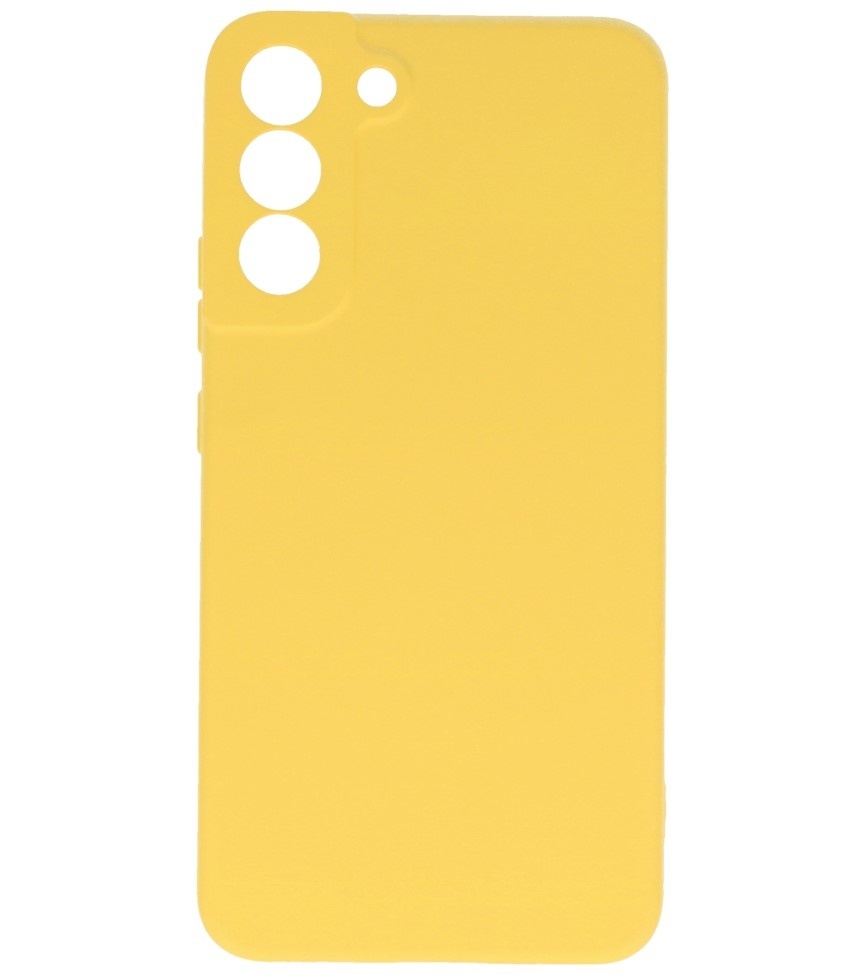 2.0mm Fashion Color TPU Hoesje voor Samsung Galaxy S22 Geel