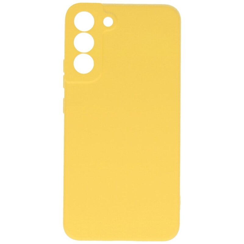 Funda de TPU de color de moda de 2,0 mm para Samsung Galaxy S22 amarillo