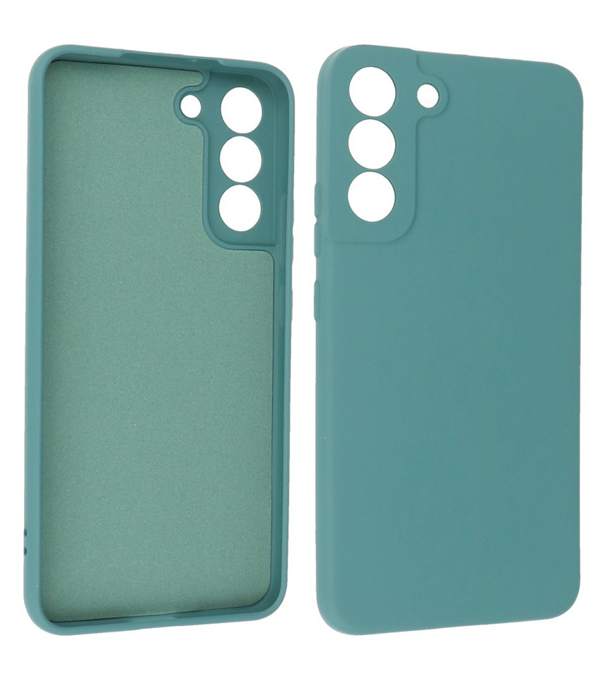 2.0mm Fashion Color TPU Case for Samsung Galaxy S22 Dark Green