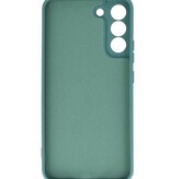 2,0 mm Fashion Color TPU-cover til Samsung Galaxy S22 Mørkegrøn