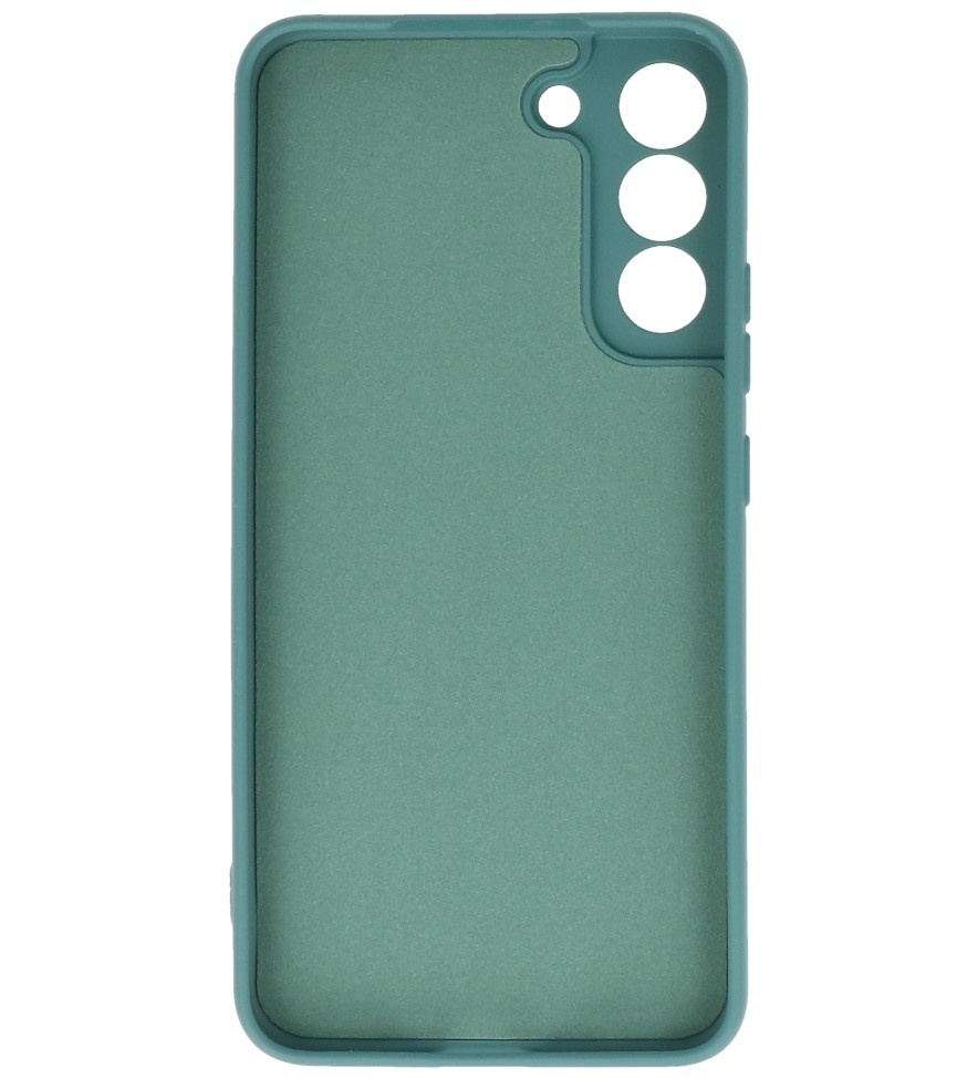 2.0mm Fashion Color TPU Hoesje voor Samsung Galaxy S22 Donker Groen