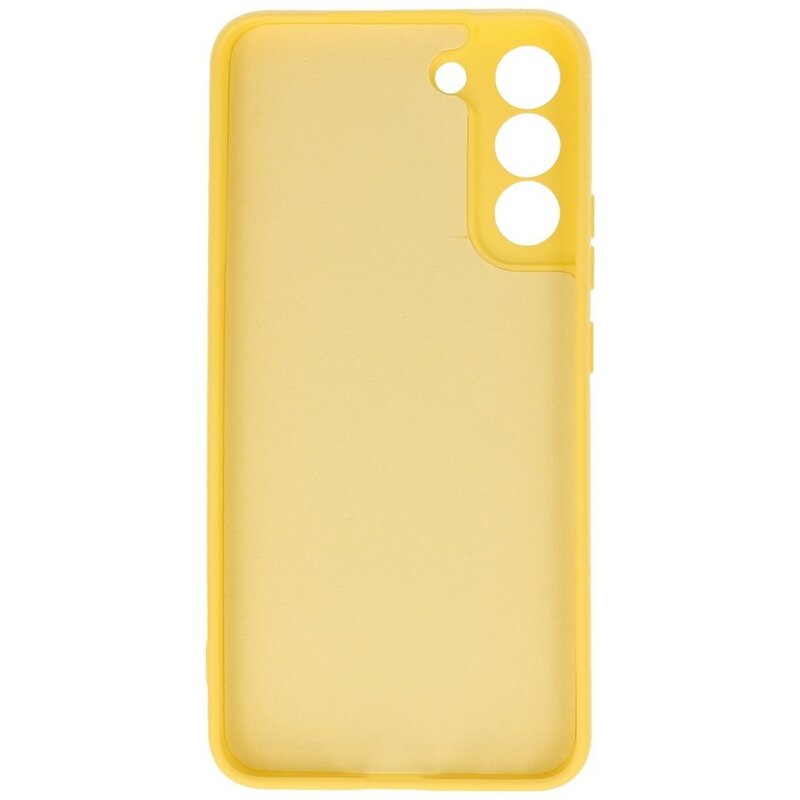 Coque en TPU Couleur Mode 2.0mm pour Samsung Galaxy S22 Plus Jaune