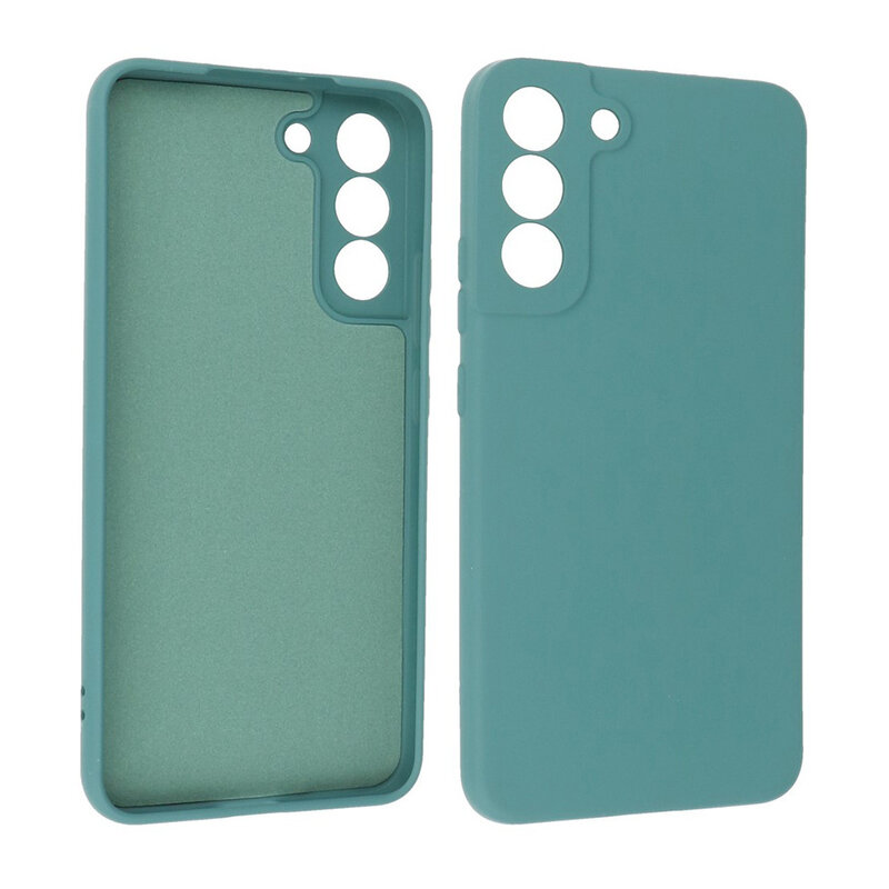 Coque en TPU Couleur Mode 2.0mm pour Samsung Galaxy S22 Plus Vert Foncé