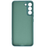 2,0 mm Fashion Color TPU-cover til Samsung Galaxy S22 Plus Mørkegrøn