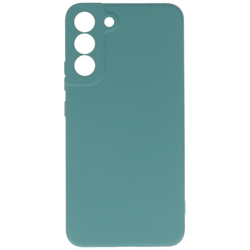 Funda de TPU de color de moda de 2,0 mm para Samsung Galaxy S22 Plus verde oscuro