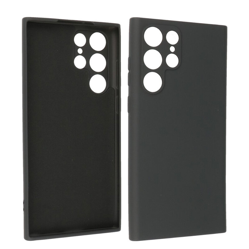 Estuche de TPU de color de moda de 2.0 mm para Samsung Galaxy S22 Ultra Black