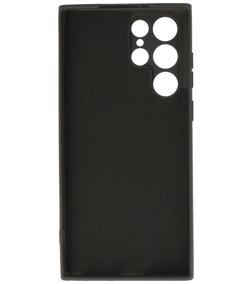 2,0 mm Fashion Color TPU-cover til Samsung Galaxy S22 Ultra Black
