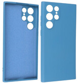 2.0mm Fashion Color TPU Hoesje voor Samsung Galaxy S22 Ultra Navy