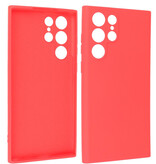 2.0mm Fashion Color TPU Case for Samsung Galaxy S22 Ultra Red