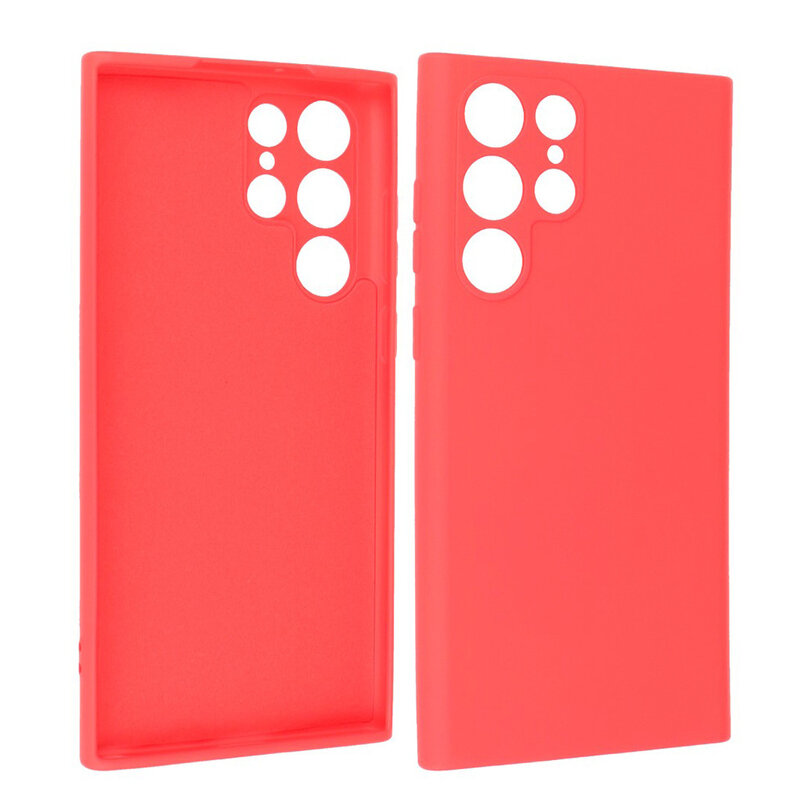 Estuche de TPU de color de moda de 2.0 mm para Samsung Galaxy S22 Ultra Red