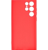2,0 mm Fashion Color TPU-cover til Samsung Galaxy S22 Ultra Red
