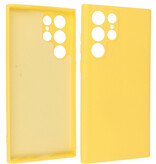 2.0mm Fashion Color TPU Case for Samsung Galaxy S22 Ultra Yellow