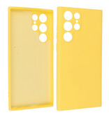2,0 mm Fashion Color TPU-cover til Samsung Galaxy S22 Ultra Yellow