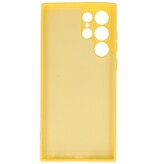 2,0 mm Fashion Color TPU Hülle für Samsung Galaxy S22 Ultra Gelb