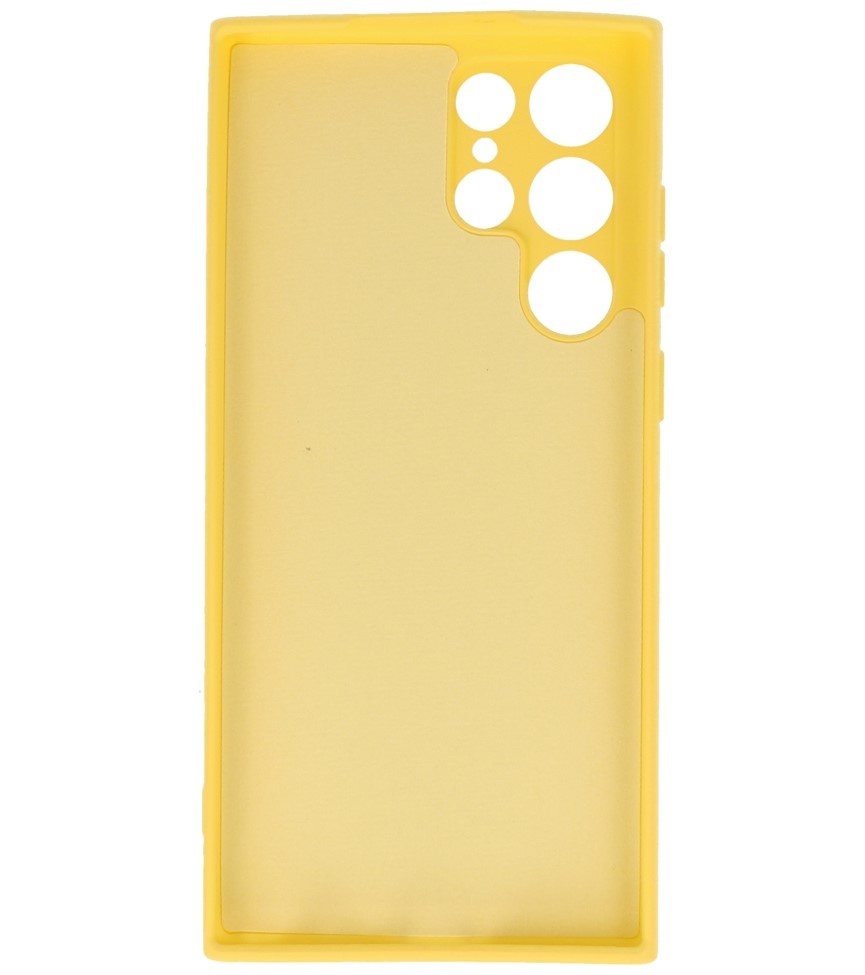 Funda de TPU de color de moda de 2,0 mm para Samsung Galaxy S22 ultra amarillo