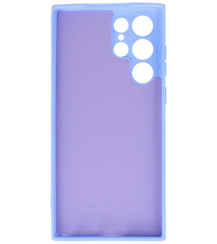 2.0mm Fashion Color TPU Case for Samsung Galaxy S22 Ultra Purple