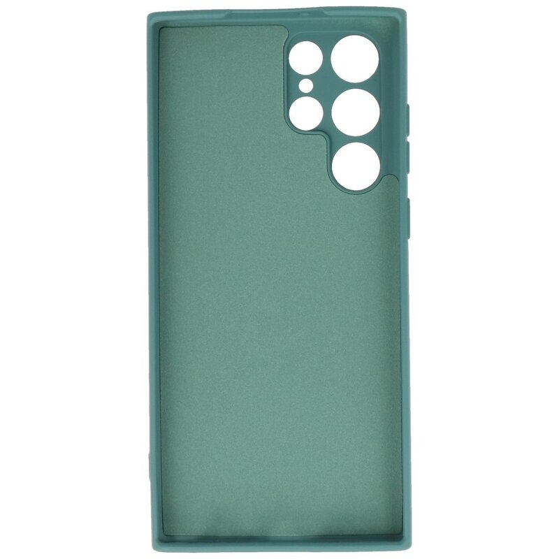 Estuche de TPU de color de moda de 2.0 mm para Samsung Galaxy S22 Ultra Dark Green