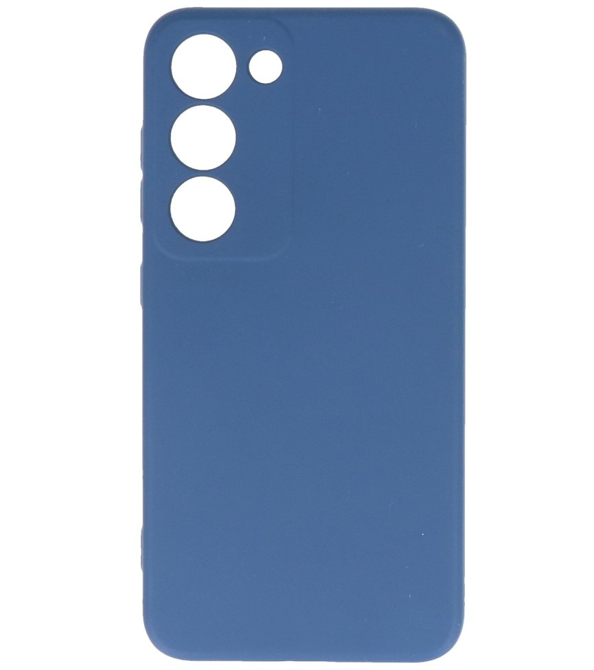 Fashion Color TPU Hoesje Samsung Galaxy S23 Navy