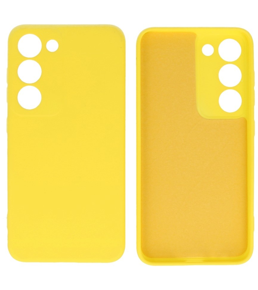 Fashion Color TPU Hoesje Samsung Galaxy S23 Geel