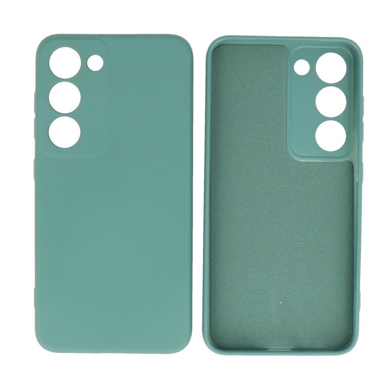 Custodia in TPU color moda per Samsung Galaxy S23 verde scuro