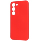 Custodia in TPU color moda per Samsung Galaxy S23 Plus rosso