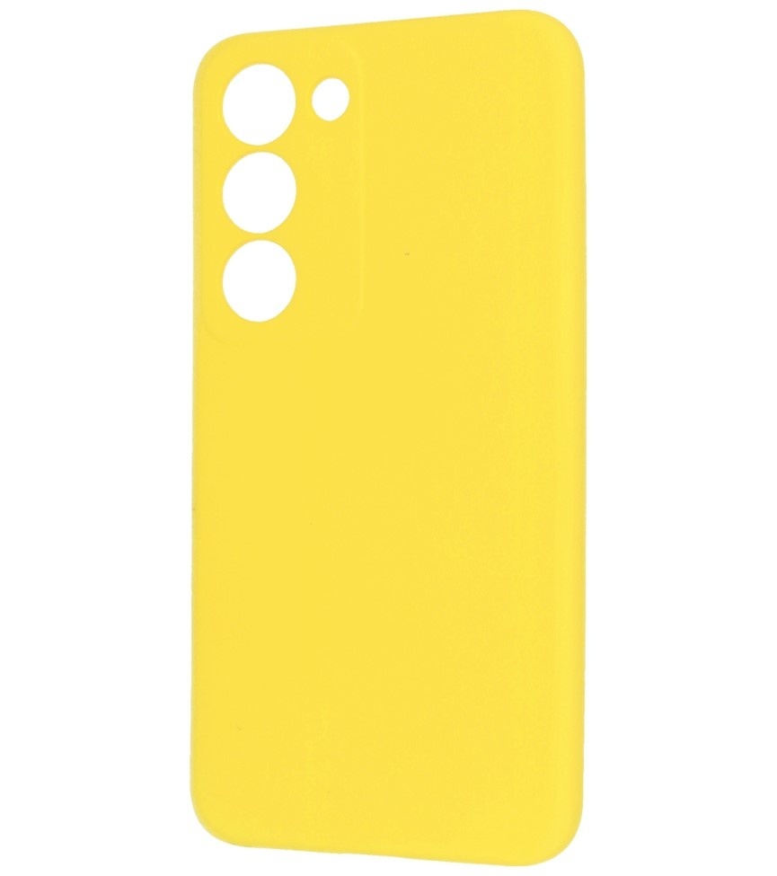 Fashion Color TPU Case Samsung Galaxy S23 Plus Yellow